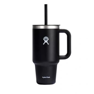 Obrázek HYDRO FLASK Travel Tumbler termopohárek 946 ml (32 oz) s uzavíratelným tlakovým víčkem ušlechtilá ocel dvouplášťová vakuová izolace víko chráněné proti stříkající vodě Black