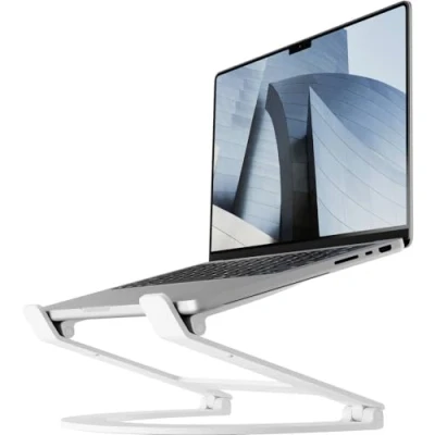 Obrázek Twelve South Curve Flex ergonomický hliníkový laptop / MacBook, výškově nastavitelný stojan vhodný pro 10&quot; 17&quot;, přenosný včetně přepravní tašky, matná bílá, TS 2202
