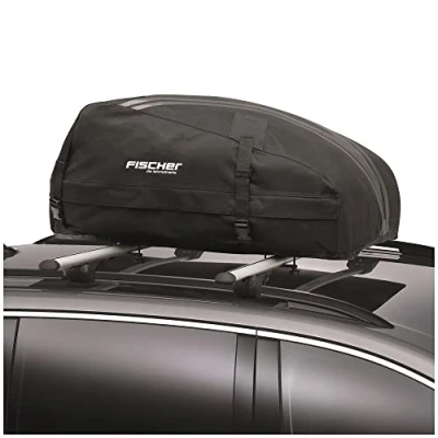 Obrázek FISCHER Střešní box skládací, s úložnou taškou, objem 270 l, pro zatížení do max. 50 kg, z vodoodpudivého polyamidu, se zipem, D 100 x V 40 Š 80 cm