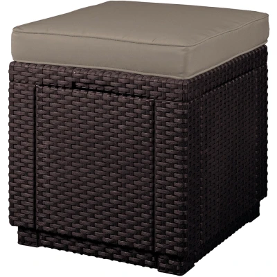 Obrázek Zahradní taburet CUBE Hnědá