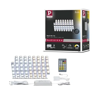 Obrázek Paulmann 70624 LED Stripe MaxLED 500 základní sada Tunable White 3m 20W 230/24V 36VA stříbrná světelný pásek světelné pásky světelná hadice