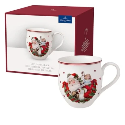 Obrázek Villeroy &amp; Boch Toy&#039;s Delight hrnek s uchem &quot;Santa&quot; pestrý, vhodný do myčky nádobí, bezpečný mikrovlnné trouby, hrnek, na kávu, horké nápoje, šálek Winter Toys,