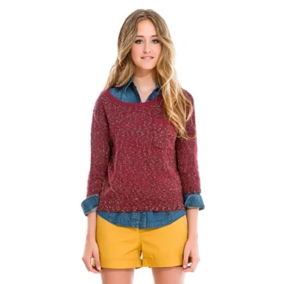 Obrázek Springfield Pullover mit Melange Muster rot XS