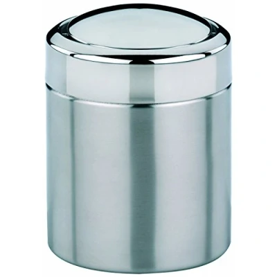 Obrázek KELA 21381, kbelík s výklopným víkem 1,5 l, ušlechtilá ocel, Ano, stříbrný matný