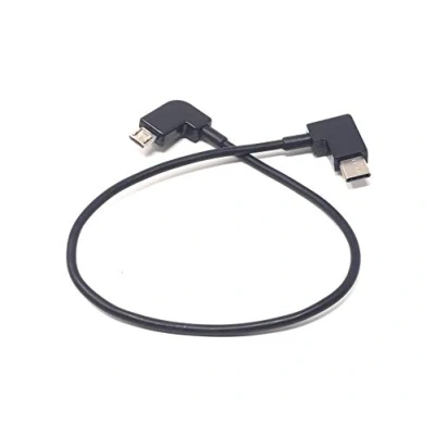 Obrázek System S micro USB na 3. 1 typ C kabel pravý úhel 25 cm směr nabíjení