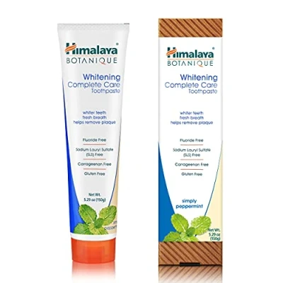 Obrázek Botanique Whitening simply Peppermint Prevents germs and improves Oral &amp; Dental health Strenghtens teeth All Natural, Fluoride SLS free 100% vegetarian Vegan Friendly 150 g