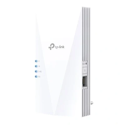 Obrázek TP Link RE500X WiFi 6 WLAN Verstärker Repeater AX1500(Dualband 1200MBit/s 5GHz + 300MBit/s 2,4GHz, Tri Core 1,5 GHz CPU, Gigabit Port, maximale Abdeckung, kompatibel zu allen Routern)weiß