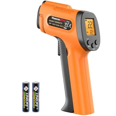 Obrázek ThermoPro TP30 Infračervený teploměr, laserový měřič teploty 50 C 550 C, stupeň emisí nastavitelný MAX/MIN/AVG (není pro člověka) Ideální klimatizaci, motor automobilu, podlahové topení