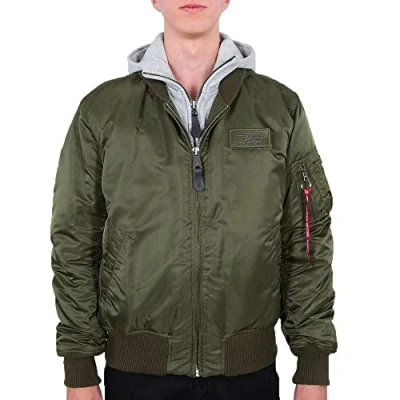 Obrázek ALPHA INDUSTRIES Pánská bunda, Zelená (Dark Green 257)