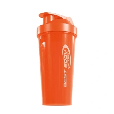 Obrázek Best Body Nutrition Protein šejkr černý 700 ml proteinový se sítkem a měrnou stupnicí zabezpečený proti vytečení vhodný do myčky bez BPA pro proteinové koktejly hrudek