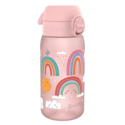 Obrázek Ion8 Dětská láhev na pití, 350 ml, zabezpečené proti protékání, otevírání jednou rukou, bezpečné uzavírání, vhodné do myčky nádobí, bez BPA, držadlo, skládací víčko, snadné čištění, klimaticky