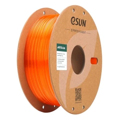 Obrázek eSUN PETG Filament 1,75 mm, vysoká tuhost Basic Filament, 1kg cívka (2,2 LBS) struna pro 3D tiskárny, oranžová