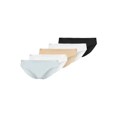 Obrázek DIM Pocket Brief 3 PACK Kalhotky, Ženy, Velikost: 38/40, Noir/peau/blanc/gris/blanc