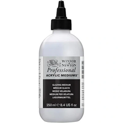 Obrázek Winsor &amp; Newton 3040934 lazura malířský prostředek, propůjčuje maximální lesk, průhlednost pro akrylové barvy láhev 250 ml