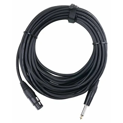 Obrázek Pronomic XFJ 10 XLR kabel s jack (nevyvážený mikrofonu, délka m, odolný proti kyselinám a oleji, kleštiny odlehčení v tahu) černý