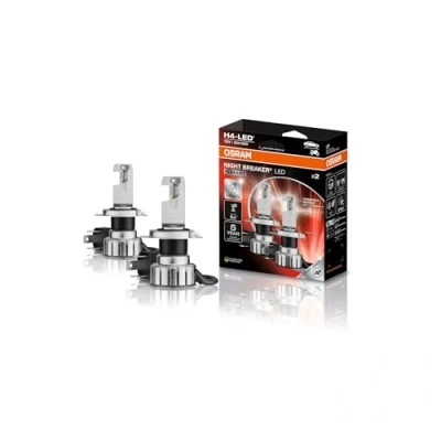 Obrázek Osram NIGHT BREAKER LED Smart H4; až o 330 % více jasu; 6000 K, 12 V, dálkové a potkávací světlo se schválením pro silniční provoz, bílé