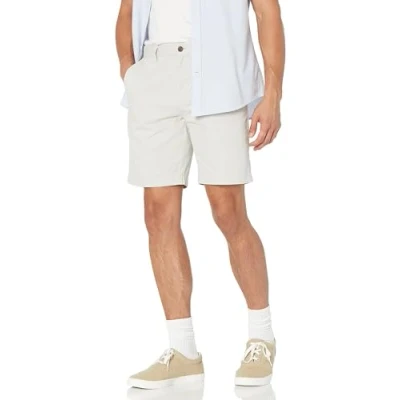 Obrázek Amazon Essentials Pánské chino šortky, 23 cm, štíhlý střih, stříbrné, 33 W