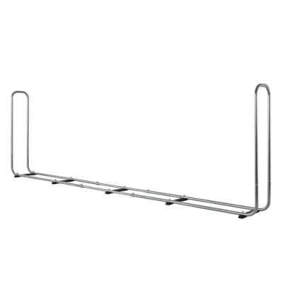 Obrázek wolfcraft Stohovací pomůcka Modular XXL 5125000 Nastavitelné uložení krbového dřeva pro venkovní použití z pozinkované oceli max. objem: 1,6 m3, stříbrná