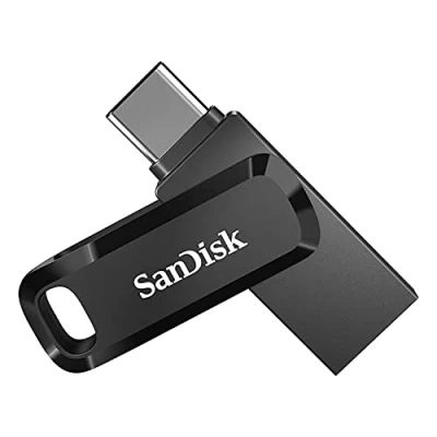Obrázek SanDisk Ultra Dual Drive Go USB typ C 64 GB (Android Smartphone paměť, přípojka typu C, rychlost čtení 150 MB/s, použití možné jako přívěsek na klíčenku)