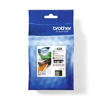 Obrázek Brother LC 426BK/LC 426C/LC 426M/LC 426Y Inkjet Cartridges, Black/Cyan/Magenta/Yellow,Multi Pack, Standard Yield, Includes 4 x Genuine Supplies