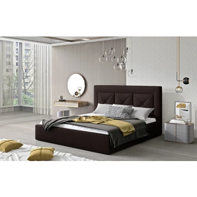 Obrázek Postel Cloe 180x200 kovový rám/ plynový zvedák/ box na lůžkoviny Materiál / Dekor: Monolith 29