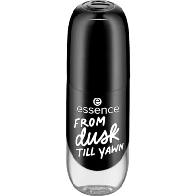 Obrázek essence gel nail colour, lak na nehty, č. 46, černý, dlouhotrvající, expresní výsledek, rychleschnoucí, lesklý, intenzivní, bez acetonu, veganský, mikroplastických částic, parfému, 1 balení (8