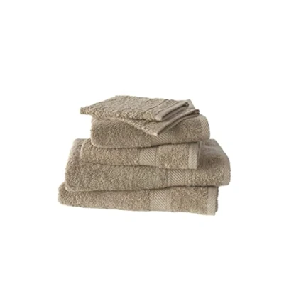 Obrázek De Witte Lietaer Collection H Set Frottee, 2 Waschlappen + Handtücher Duschhandtücher Baumwolle beige Taupe 50 x 100 cm