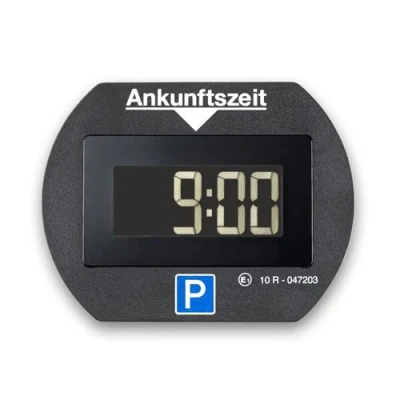 Obrázek Needit Elektronický parkovací kotouč Park Lite I automatický elektrický s homologací Spolkového úřadu pro silniční provoz digitální hodiny se 2 displeji a mnoha funkcemi,
