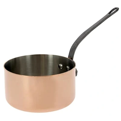 Obrázek De Buyer &#039;Inocuivre First Classe&#039;hrnec na vaření, měď, nerezová ocel, s dříkem z oceli, průměr 14 cm