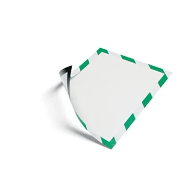 Obrázek Durable Informační rám Duraframe Magnetic Security (A4, magnetický pro kovové povrchy) 5 kusů, zelený/bílý, 4945131