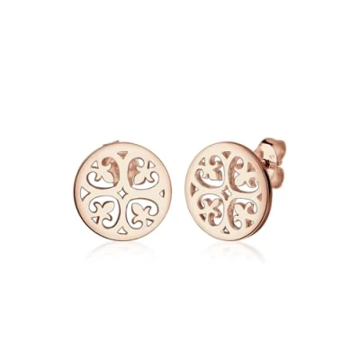 Obrázek Elli Ohrringe Damen Ornament Orientalisch in 925 sterling Silber Rosé vergoldet