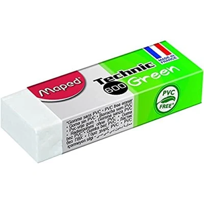 Obrázek Maped M115920 Guma Technic 600, bez obsahu PVC, 1 kus, Zelená