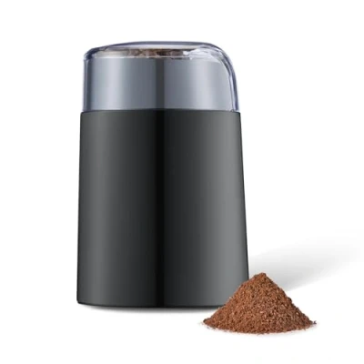 Obrázek Amazon Basics Elektrický mlýnek na kávu, černý