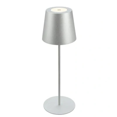 Obrázek BRILONER LED stolní lampa bezdrátová s dotykem, stmívatelná ve stupních, výškově nastavitelná, na noční stolek, lampička čtení, lampa, kempinková akumulátorová