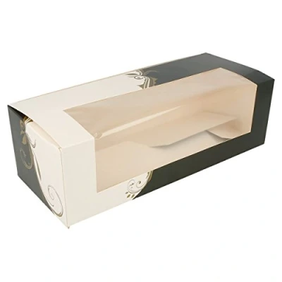 Obrázek Box Konditorie mit Fenster rechteckig 50 Stück. 26 x 11 8 cm.