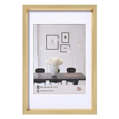 Obrázek walther design Rámeček zlatý 20 x 30 cm s paspartou, ocelový plastový rám ES030G