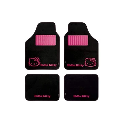 Obrázek HELLO KITTY KIT3013 rohože černá barva, sada 4,