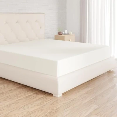 Obrázek Amazon Basics napínací prostěradlo, 180 x 200 30 cm, mikrovlákno, prostěradlo výška matrace do krémová