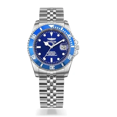 Obrázek Invicta Pro Diver ušlechtilá ocel pánské automatické Hodinky 42 mm, stříbrná/modrá.,
