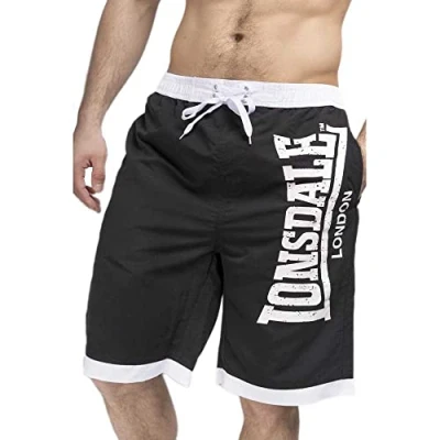 Obrázek Lonsdale Clennell Plavky, Muži, Velikost: 3XL, Black white