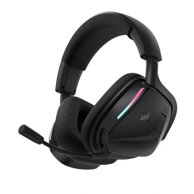 Obrázek Corsair Bezdrátová herní sluchátka Void v2 s Bluetooth pro PC, PS5, PS4, Switch a Mobile Dolby Atmos, výdrž baterie 70 hodin, duální bezdrátová, rychlé nabíjení uhlík