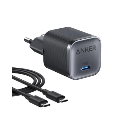 Obrázek Anker Rychlonabíječka Nano 45W typu C, kompaktní zástrčka, nabíjecí blok USB C pro Samsung S25 Ultra /S24 série, iPhone 16 MacBook, Pixel 9, iPad (180cm kabel součástí dodávky)