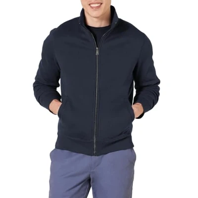 Obrázek Amazon Essentials Pánská fleecová bunda s průběžným zipem, námořnická modř, XL
