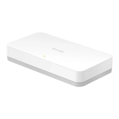 Obrázek D Link GO SW 8G 8portový gigabitový Easy Desktop Switch (10/100/1000 Mbit/s, automatická detekce MDI/MDIX, jednoduchá instalace Plug &amp; Play, bez ventilátoru) bílá/šedá