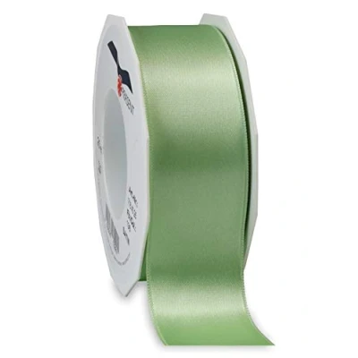 Obrázek PRÄSENT C.E. Pattberg Satin pastellgrün, 25 m Satinband zum Einpacken von Geschenken, 40 mm Breite, Geschenkband Dekorieren &amp; Basteln, Dekoband, Anlass
