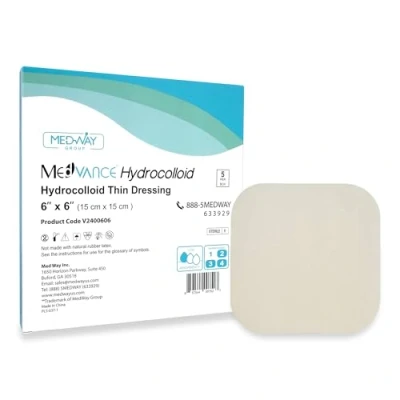 Obrázek MedVanceTM Hydrokolloid Dünner Verband mit Hydrokolloidkleber 15 cm x Schachtel 5 Verbänden