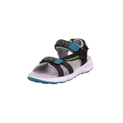 Obrázek Superfit Chlapecké sandály Criss Cross, Černá zelená 000.