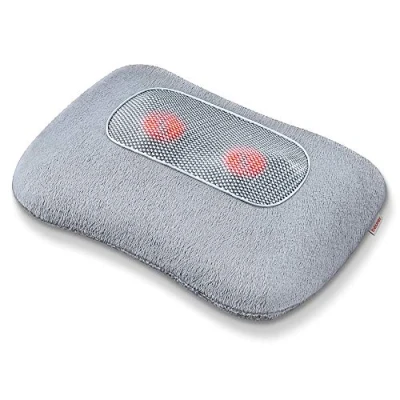 Obrázek Beurer MG 145 masáž zad a šíje pro relaxační Shiatsu, tepelná funkce, omyvatelný potah, 4 masážní hlavy, 34x23x11cm, šedá