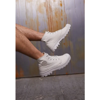 Obrázek Palladium MONO Chrome Unisex Šněrovací kotníkové boty, Muži, Velikost: 40, Rainy day boty