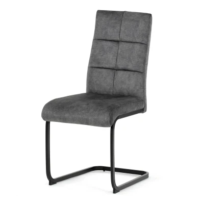 Obrázek Židle jídelní, šedý samet, černá pohupová podnož DCL D1275 GREY4